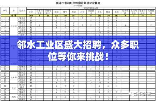 邻水工业区盛大招聘，众多职位等你来挑战！