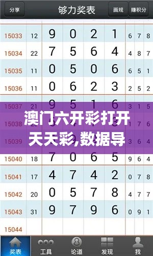 澳门六开彩打开天天彩,数据导向计划解析_入门版5.825