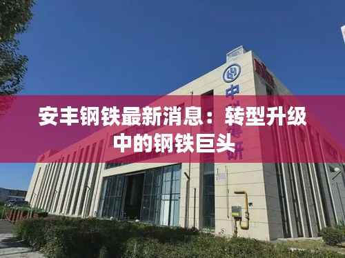安丰钢铁最新消息:转型升级中的钢铁巨头