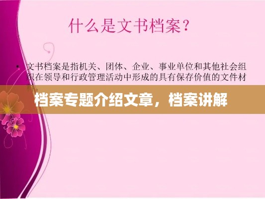 档案专题介绍文章，档案讲解 