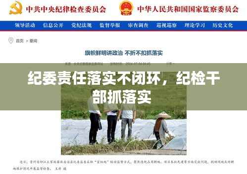 纪委责任落实不闭环，纪检干部抓落实 