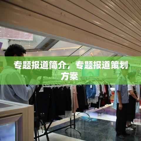 专题报道简介,专题报道策划方案