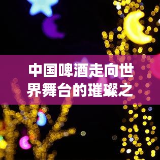 中国啤酒走向世界舞台的璀璨之旅,辉煌排名揭秘